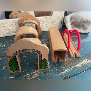 Brio tunnel wooden train set